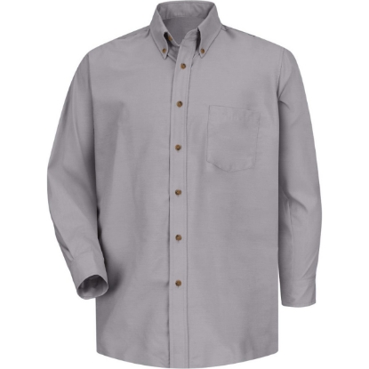 Custom Mens Poplin Dress Shirt Silver Grey