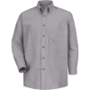 Custom Mens Poplin Dress Shirt Silver Grey - Sleeve 36/37
