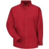 Custom Womens Poplin Dress Shirt Red