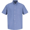 Custom Mens Extended Sizes Executive Oxford Dress Shirt Light Blue