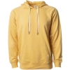 Custom Unisex Icon Lightweight Loopback Terry Hooded Sweatshirt Harvest Gold