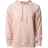 Custom Unisex Icon Lightweight Loopback Terry Hooded Sweatshirt Rose