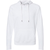 Custom Unisex Icon Lightweight Loopback Terry Hooded Sweatshirt White