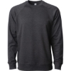 Custom Unisex Icon Lightweight Loopback Terry Crewneck Sweatshirt Charcoal Heather