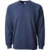 Custom Unisex Icon Lightweight Loopback Terry Crewneck Sweatshirt Indigo