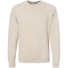 Custom Unisex Icon Lightweight Loopback Terry Crewneck Sweatshirt Sand