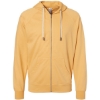 Custom Unisex Icon Lightweight Loopback Terry Full-Zip Hooded Sweatshirt Harvest Gold