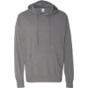 Custom Unisex Lightweight Hooded Pullover T-Shirt Gunmetal Heather