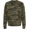 Custom Unisex Midweight Crewneck Sweatshirt Forest Camo