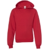 Custom Youth Midweight Hooded Sweatshirt Red
