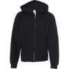 Custom Youth Midweight Full-Zip Hooded Sweatshirt Black