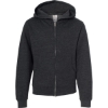 Custom Youth Midweight Full-Zip Hooded Sweatshirt Charcoal Heather