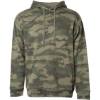 Custom Unisex Midweight Hooded Sweatshirt Forest Camo