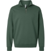 Custom Unisex Midweight Quarter-Zip Pullover Alpine Green