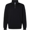Custom Unisex Midweight Quarter-Zip Pullover Black