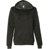 Custom Womens Junior Fit Heavenly Fleece Lightweight Hooded Sweatshirt Charcoal Heather