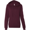 Custom Womens Junior Fit Heavenly Fleece Lightweight Hooded Sweatshirt Light Blackberry
