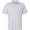 Custom Mens Smith Striped Polo Glacier White