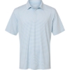 Custom Mens Smith Striped Polo Sky White
