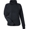 Custom Womens Ellis Snap Neck Pullover Black