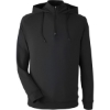 Custom Unisex Vandyke Quarter-Zip Hooded Pullover Black/ Black