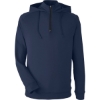 Custom Unisex Vandyke Quarter-Zip Hooded Pullover Navy/ Navy