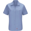 Custom Womens Mimix Work Shirt Light Blue