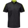 Custom Mens Mimix™ Pro+ Short Sleeve Work Shirt With OilBlok Black/ High Vis Yellow