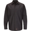 Custom Mens Long Sleeve Automotive Crew Shirt Charcoal