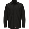 Custom Mens Tall Long Sleeve Automotive Crew Shirt Black