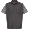 Custom Mens Tall Short Sleeve Automotive Crew Shirt Charcoal/ Grey