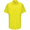 Custom Mens Enhanced & Hi-Visibility Work Shirt Fluorescent Yellow