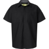 Custom Mens Performance Plus Short Sleeve Shirt With Oilblok Technology Black/ Charcoal