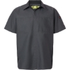 Custom Mens Performance Plus Short Sleeve Shirt With Oilblok Technology Charcoal/ Black