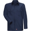 Custom Mens Tall Ripstop Long Sleeve Shirt Navy