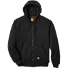 Custom Mens Heritage Thermal Lined Hooded Sweatshirt Black