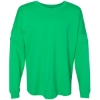 Custom Womens Jersey Pom Pom Long Sleeve T-Shirt Spring Green