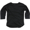 Custom Womens Garment-Dyed Vintage Jersey Black