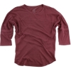 Custom Womens Garment-Dyed Vintage Jersey Maroon