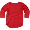 Custom Womens Garment-Dyed Vintage Jersey Red