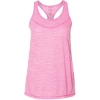 Custom Womens Tiger Slub Racerback Tank Top Fuchsia