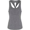 Custom Womens Knot Back Venus Tank Black Melange