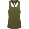 Custom Womens Knot Back Venus Tank Olive