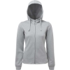 Custom Womens Spun Dyed Full-Zip Hooded Sweatshirt Grey Melange