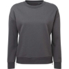 Custom Womens Billie Side-Zip Crewneck Sweatshirt Charcoal