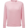 Custom Womens Billie Side-Zip Crewneck Sweatshirt Light Pink