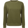 Custom Womens Billie Side-Zip Crewneck Sweatshirt Olive