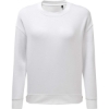 Custom Womens Billie Side-Zip Crewneck Sweatshirt White