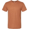 Custom Unisex Triblend Track Tee Tri-Rust