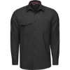 Custom Mens Cooling Long Sleeve Work Shirt Black